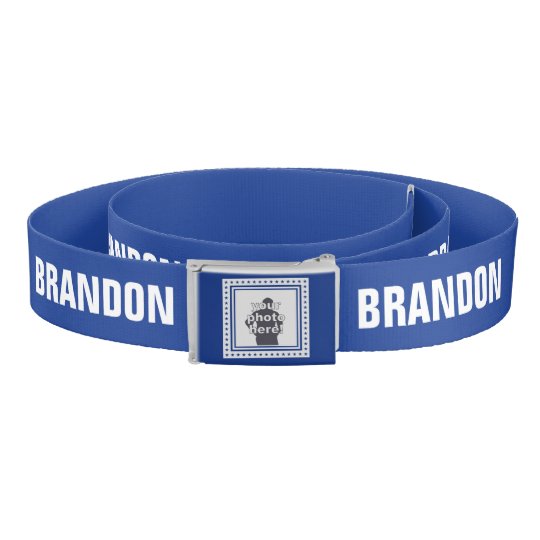 CUSTOM PHOTO, TEXT & COLOR belt | Zazzle.com