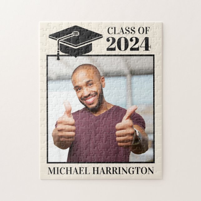Custom Photo, Text & Color Jigsaw Puzzle (Vertical)
