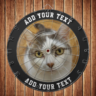Custom Photo Text Color Personalized Dartboard