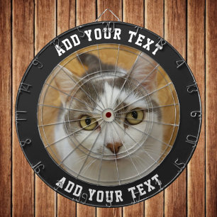 Custom Photo Text Color Personalized Dartboard
