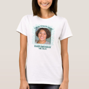 Custom Photo Text Create Your Own 60th Birthday T-Shirt