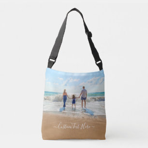 Custom Photo Text Crossbody Bag Your Photo Gift