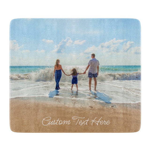Custom Photo Text Cutting Board Your Own Design (Front)