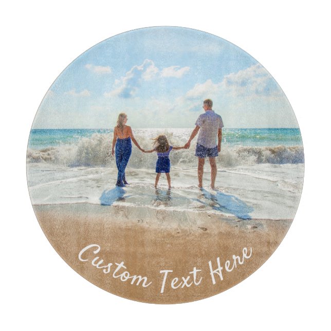 Custom Photo Text Cutting Board Your Photos Gift