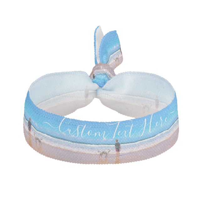Custom Photo Text Elastic Hair Tie Your Pets Photo (Front)