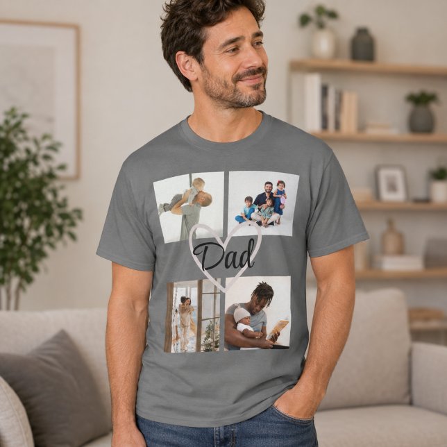 Custom Photo & Text Father’s Day T-Shirt  (Creator Uploaded)