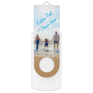 Custom Photo Text Flash Drive Your Family Photos