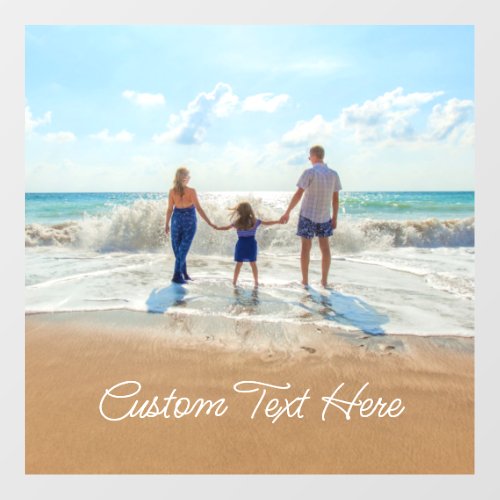 Custom Photo Text Floor Decals Your Family Photos