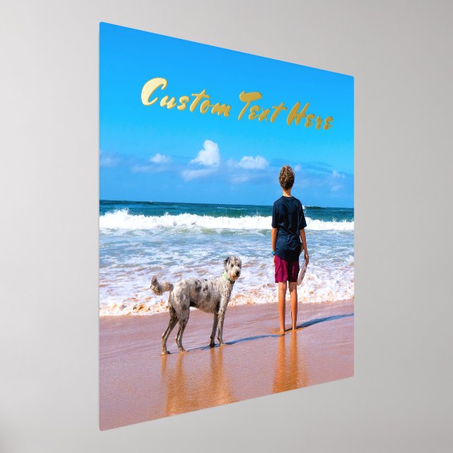 Custom Photo Text Foil Prints Your Favorite Photos (Laydown)