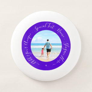 Custom Photo Text Frisbee Your Family Photos Dad