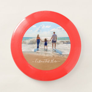 Custom Photo Text Frisbee Your Photos with Pets