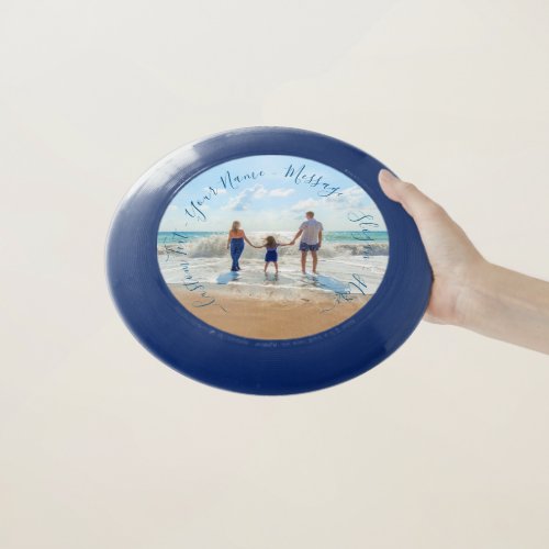 Custom Photo Text Frisbee Your Summer Holiday