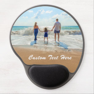 Custom Photo Text Gel Mouse Pad Your Photos Gift