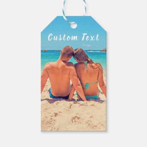 Custom Photo Text Gift Tags Your Favorite Photos