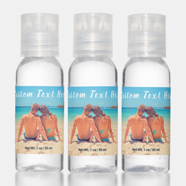 Custom Photo Text Hand Sanitizer Your Photos (Set)