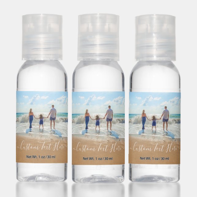 Custom Photo Text Hand Sanitizer Your Photos (Set)