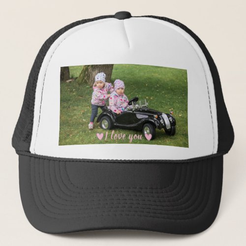 Custom Photo  Text hat Trucker Hat