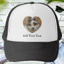 Custom Photo Text Heart Template Personalized Trucker Hat