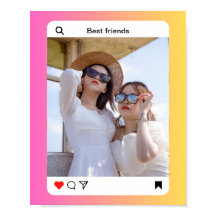 custom photo text instagram Poster Paper (Matte)