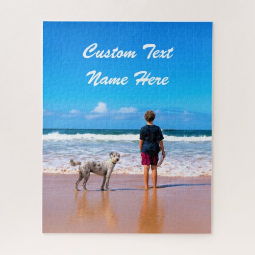 Custom Photo Text Jigsaw Puzzle Your Photos Gift