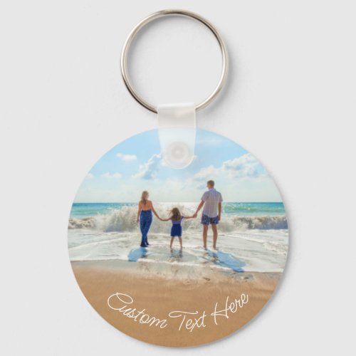 Custom Photo Text Keychain Your Design with Family