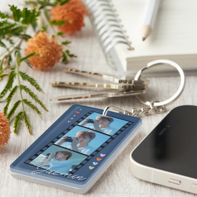 Custom Photo & Text Keychains Zazzle