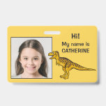 Custom Photo &amp; Text Kids' ID badge