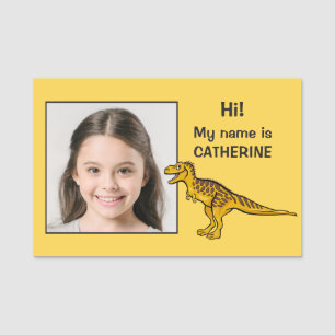 Custom Photo & Text Kids' name tag