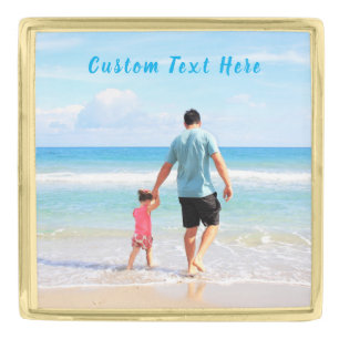 Custom Photo Text Lapel Pin Your Family Photos DAD