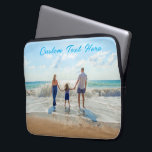 Custom Photo Text Laptop Sleeve Your Family Gift<br><div class="desc">Custom Photo - Unique Your Own Design Personalized Family / Friends or Personal Gift - Add Your Photo / Text / more - Resize and move or remove and add elements / image with Customization tool ! Choose font/ size / color ! Good Luck - Be Happy :)</div>