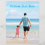 Custom Photo Text Letterhead Your Family Photo DAD<br><div class="desc">Custom Photo and Text - Your Own Design - Special - Personalized Family / Friends or Personal Gift - Add Your Text and Photo - Resize and move or remove and add elements / image with customization tool. Choose / add your favorite font / text color ! You can transfer...</div>