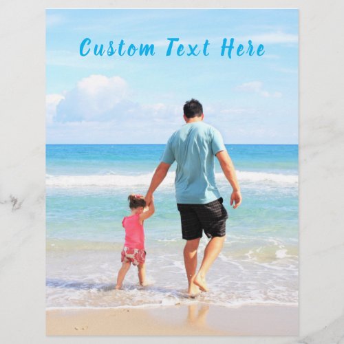 Custom Photo Text Letterhead Your Family Photo DAD