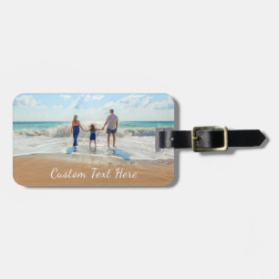 Custom Photo Text Luggage Tag Design Your Own