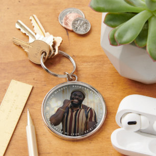 Custom Photo & Text Memorial Keychain