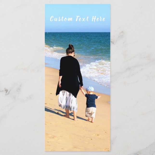 Custom Photo Text Menu Your Family Photos Mom (Back)