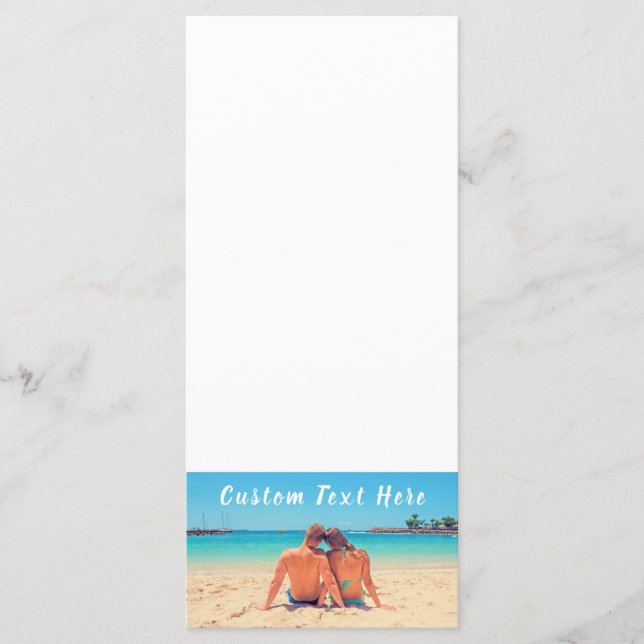 Custom Photo Text Menu Your Favorite Photos Love (Front)