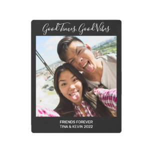 Custom Photo & Text Metal Print