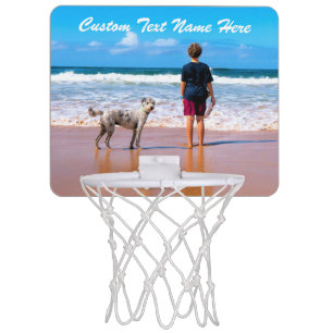 Custom Photo Text Mini Basketball Hoop Your Photos
