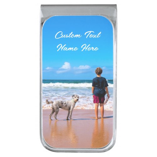 Custom Photo Text Money Clip Your Photos with Pets