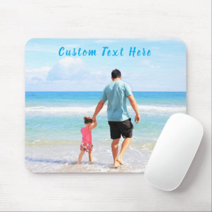 Custom Photo Text Mouse Pad Your Family Photos DAD