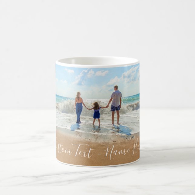 Custom Photo Text Mug Your Favorite Family Photos (Center)