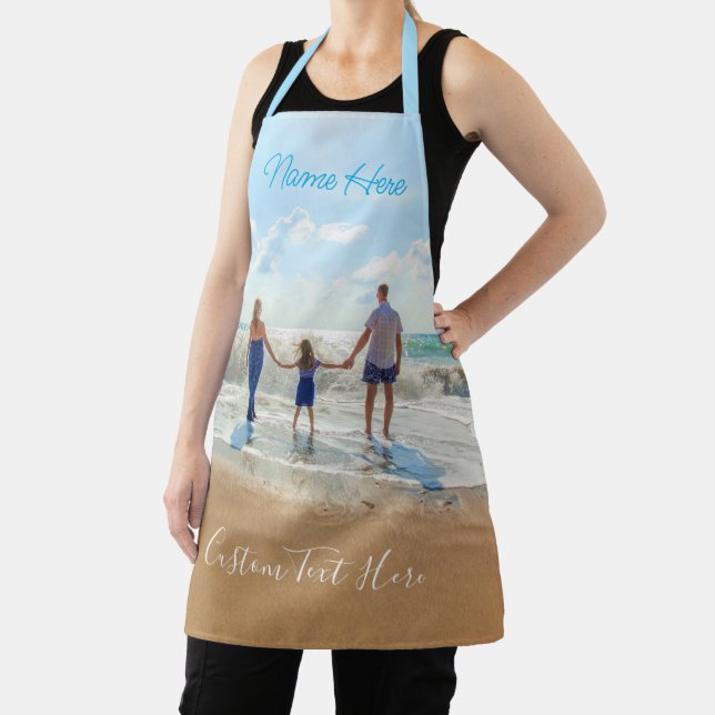 Custom Photo Text Name Apron with Your Photos (Insitu)