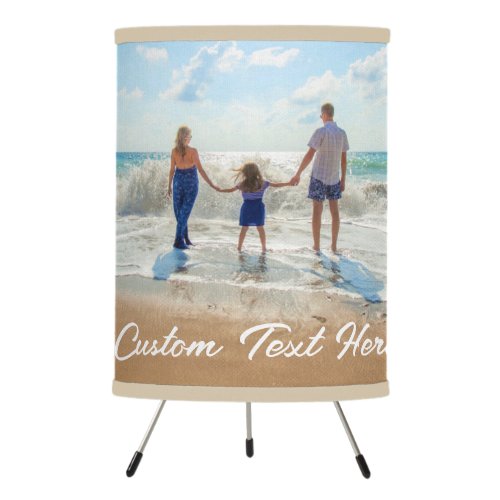 Custom Photo Text Name Lamp Your Family Photo Gift