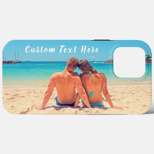 Custom Photo Text Name Your Favorite Love Photos iPhone 13 Pro Max Case