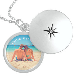 Custom Photo Text Necklace Your Love Photos Gift