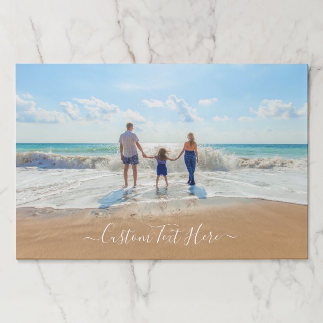 Custom Photo Text Paper Pad with Your Photos (Front)