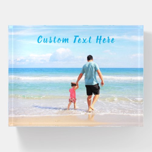 Custom Photo Text Paperweight Your Favorite Photos