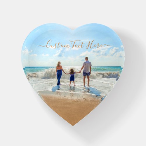 Custom Photo Text Paperweight _ Your Photo Design