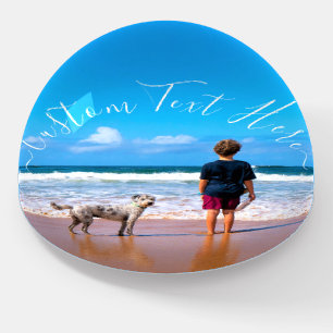 Custom Photo Text Paperweight Your Photos Design
