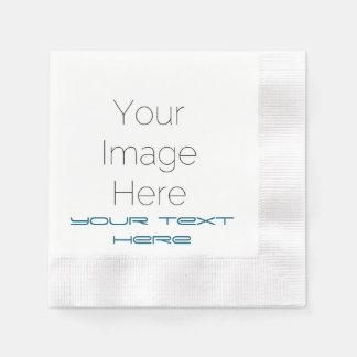 Custom Photo & Text Party Wedding, birthday, paper Napkins